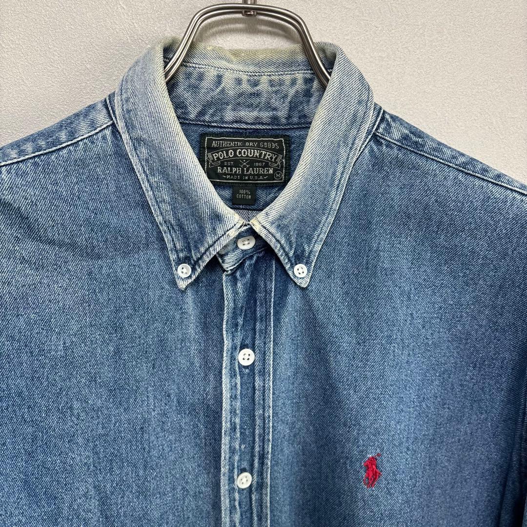 POLO COUNTRYポロカントリー ラルフローレン デニムシャツ USA製