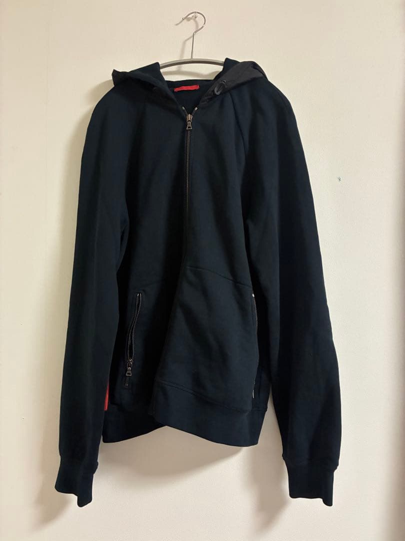 PRADA SPORT プラダスポーツ ナイロン切替 ジップパーカー フーディ