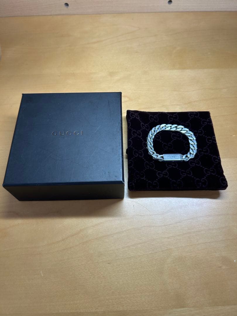 【極美品】Gucci シルバー チェーンブレスレット