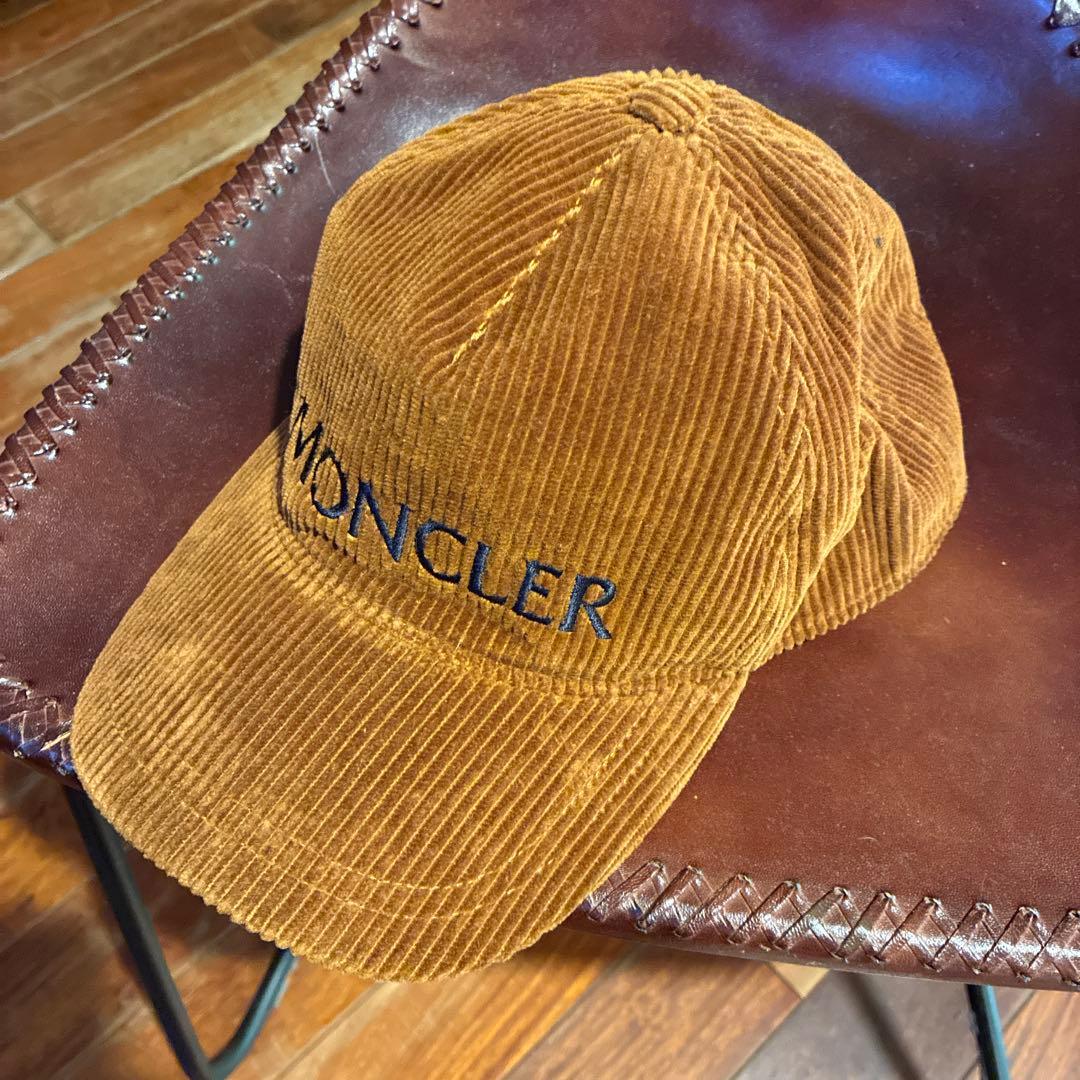 美品！MONCLER コーデュロイキャップ ブラウン