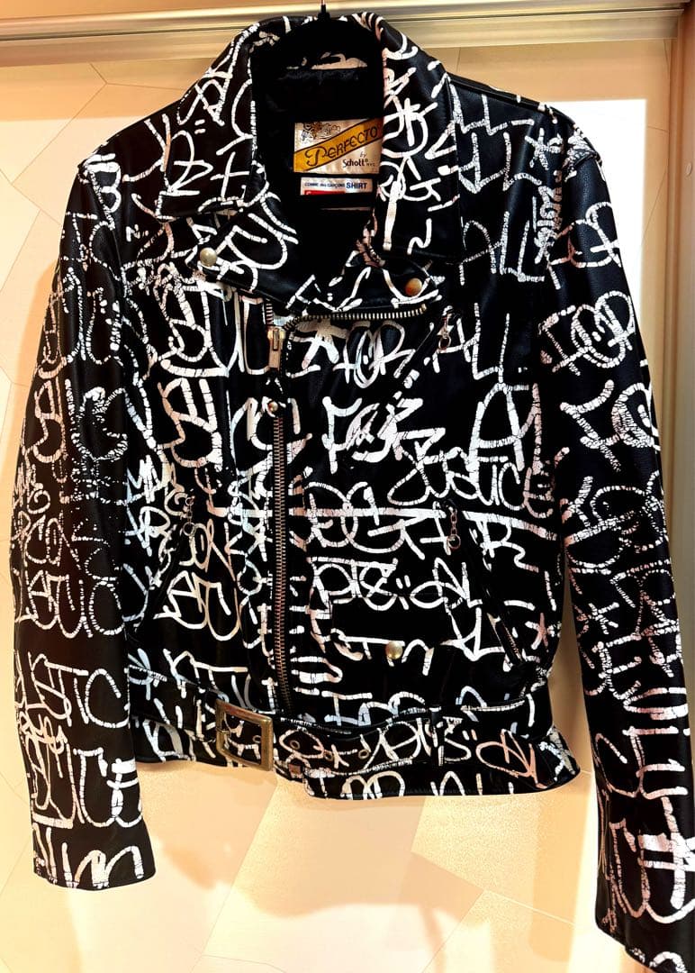 K*n様 【美品】 supreme ギャルソン schott コラボ ライダース