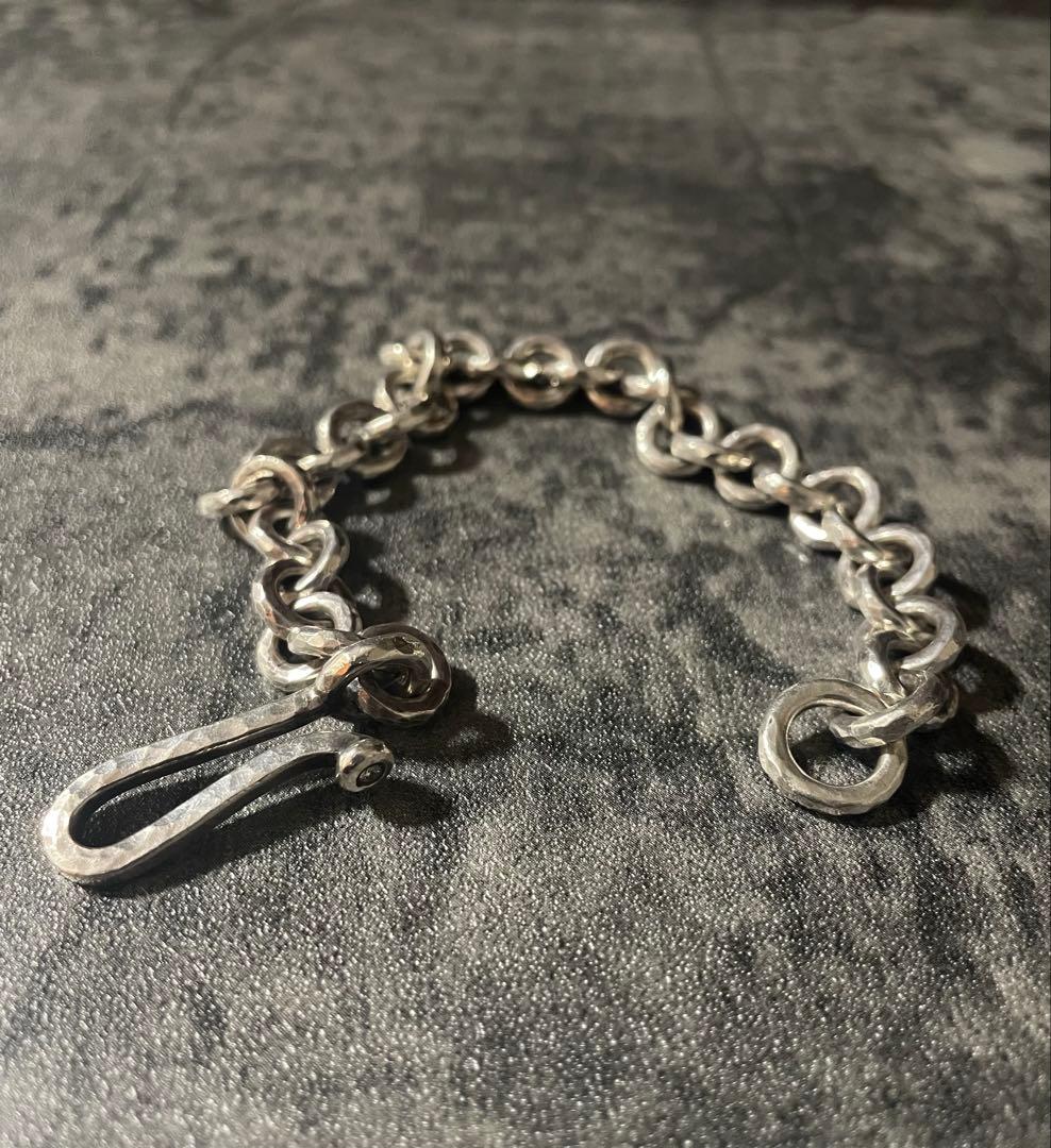 専用　マルコムベッツ　シルバーチェーンダイヤ付きブレスレット