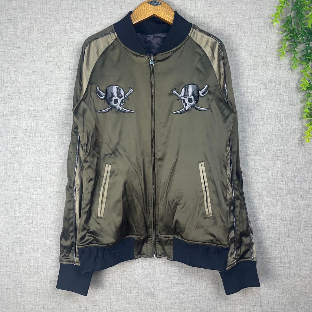 ABORDAGE ヒロムタカハラ　リバーシブルスカジャン　ドクロ　48