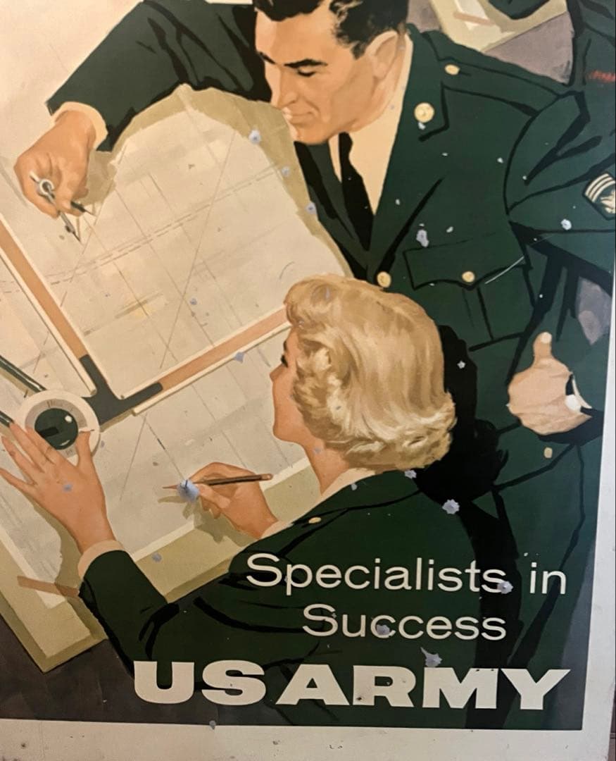 ヴィンテージ アメリカ US ARMY 看板　アンティーク 雑貨 レア