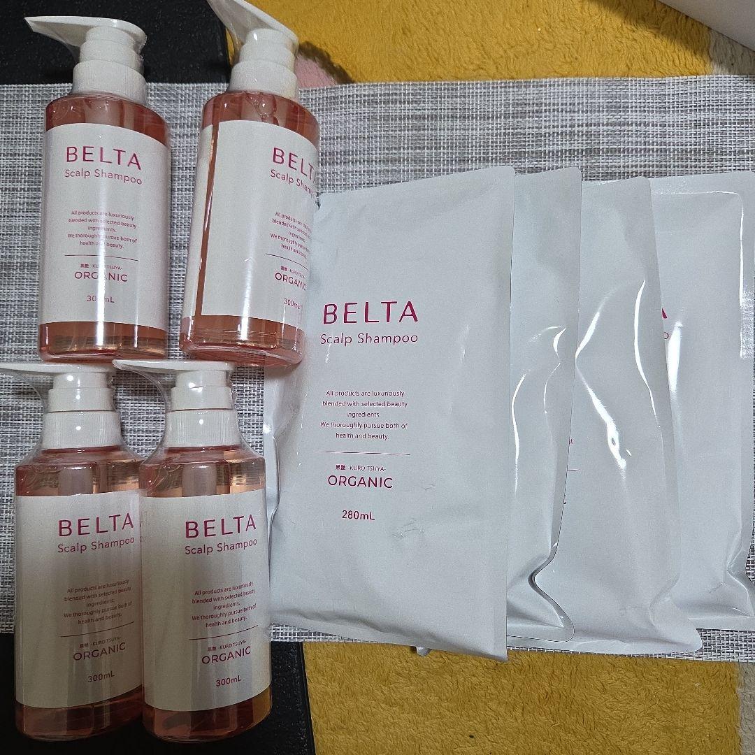 BELTA ベルタ スカルプシャンプー 詰め替え 4袋 ボトル 300ml 4本