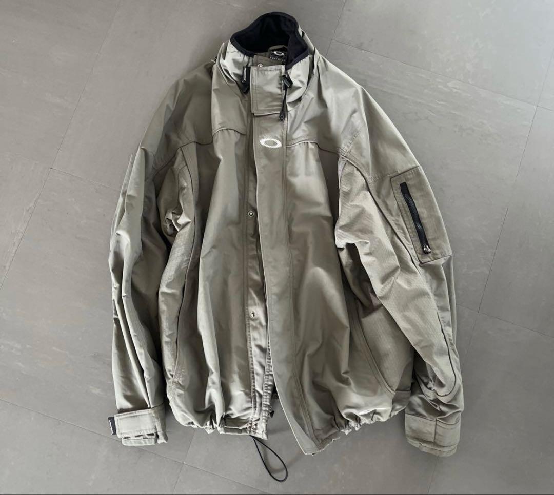 00's OAKLEY SOFTWAREシェルジャケットMカーキVINTAGE