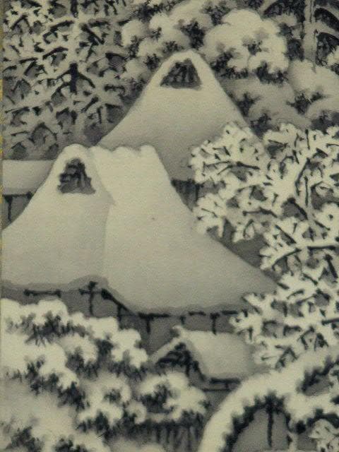 ♥掛軸 雪景図 田口 楚水 掛け軸 共箱付き 骨董品 - メルカリ