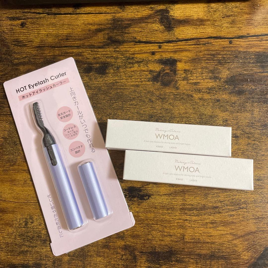 【正規品】まつ毛★ＤＸＷＭＯＡ まつげ美容液2本・ホットビューラー