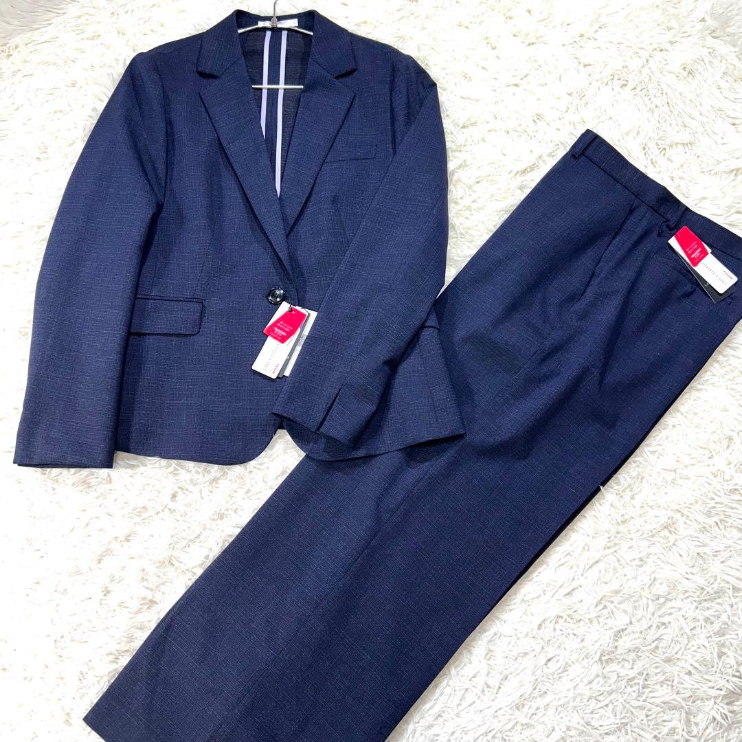 【未使用タグ付】アオキ 洗える♪クール仕様 キレイスーツ セット ネイビー XL