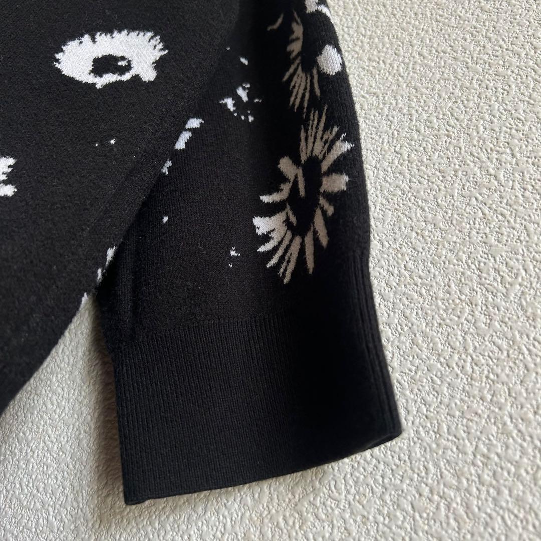 LAD MUSICIAN ラッドミュージシャン ニット 花柄 コットン 黒 - メルカリ