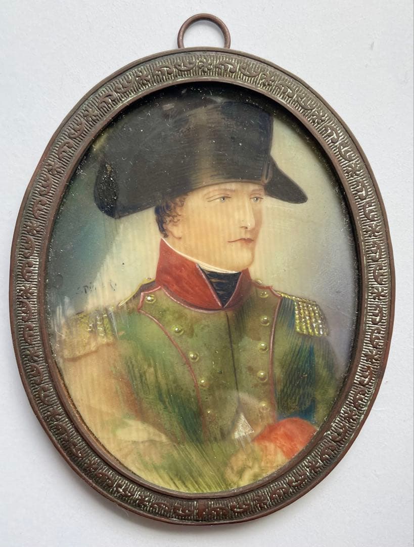 アンティーク ナポレオン ミニチュア絵画