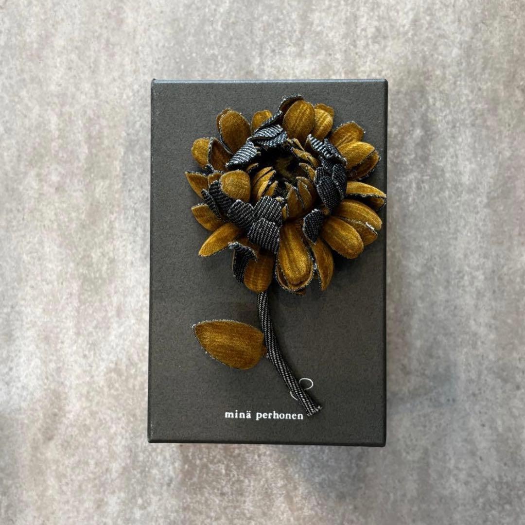 【Mamę 】minä perhonen 花のブローチ2点セット