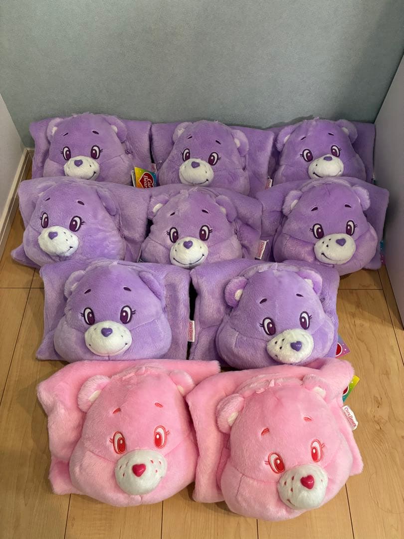 お取り置き対応ケアベア トートバッグ フェイス付きトートバッグ