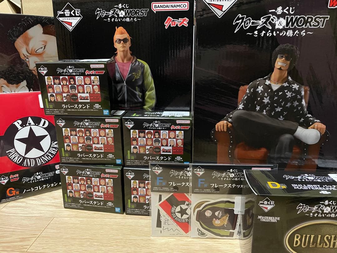 クローズ 一番くじ A賞坊屋春道 D賞バックル ラストワン賞グリコ　おまけセット