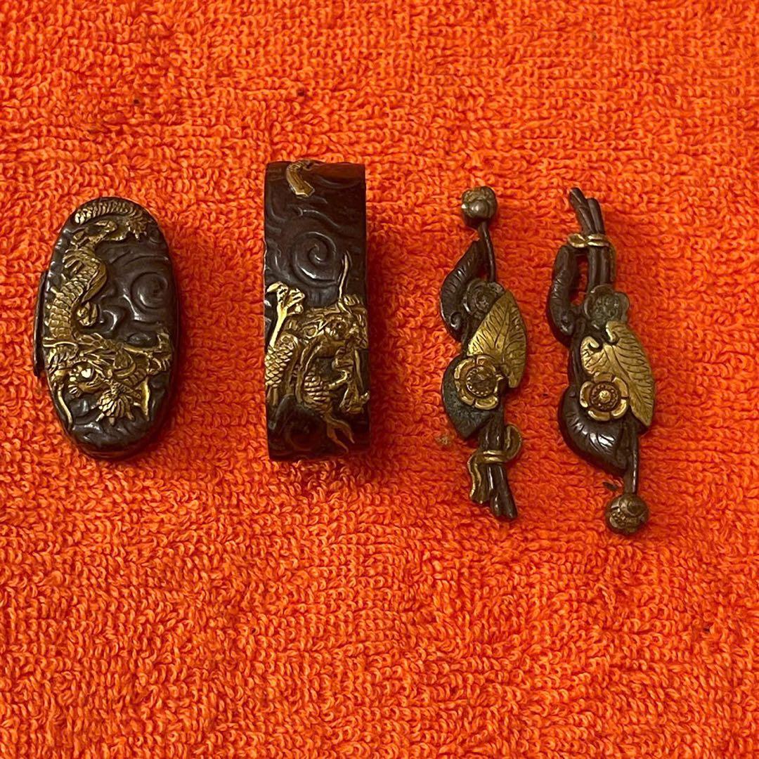 江戸後期 上作金工刀装具 龍図 赤銅地 - メルカリ