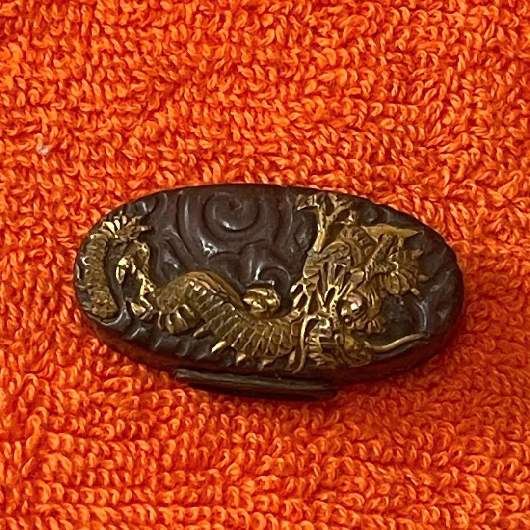 江戸後期 上作金工刀装具 龍図 赤銅地 - メルカリ