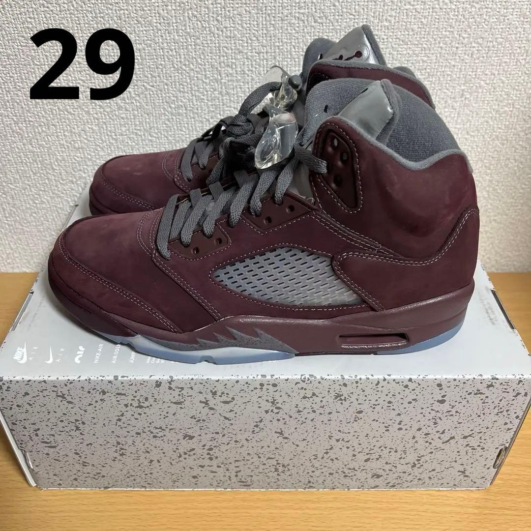 新品 AIR JORDAN 5 RETRO SE BURGUNDY 29cm