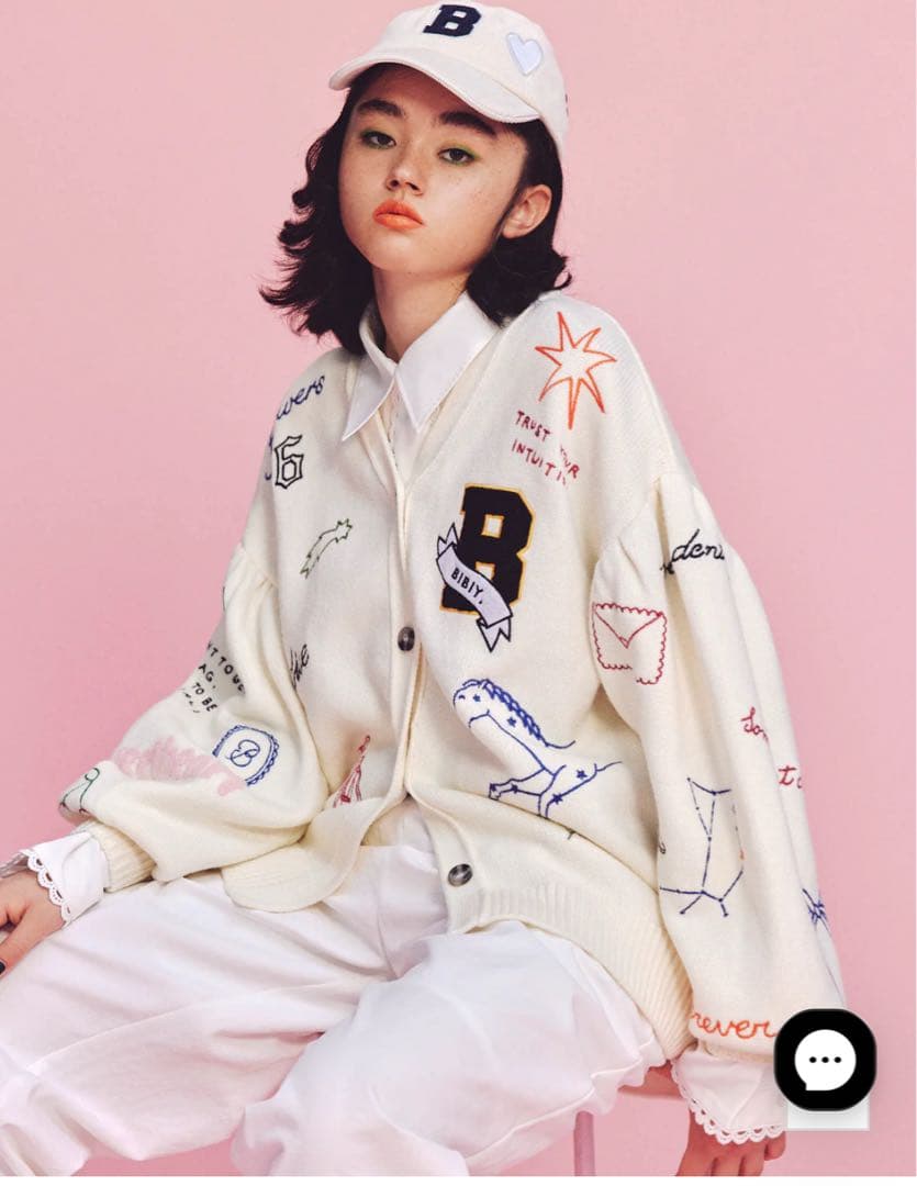 Bibiy. キャップ 白