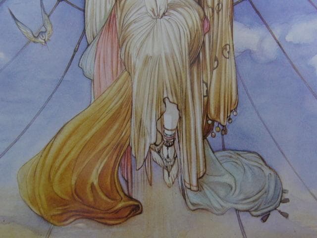 天野喜孝、【白虹】、希少な大判額装用画集より、新品額装付、状態良好