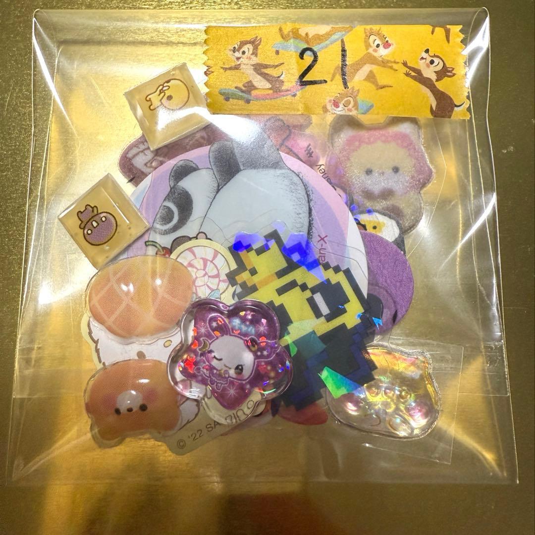 21】カラフルキャラクター ステッカーセット おすそわけ ボンドロ