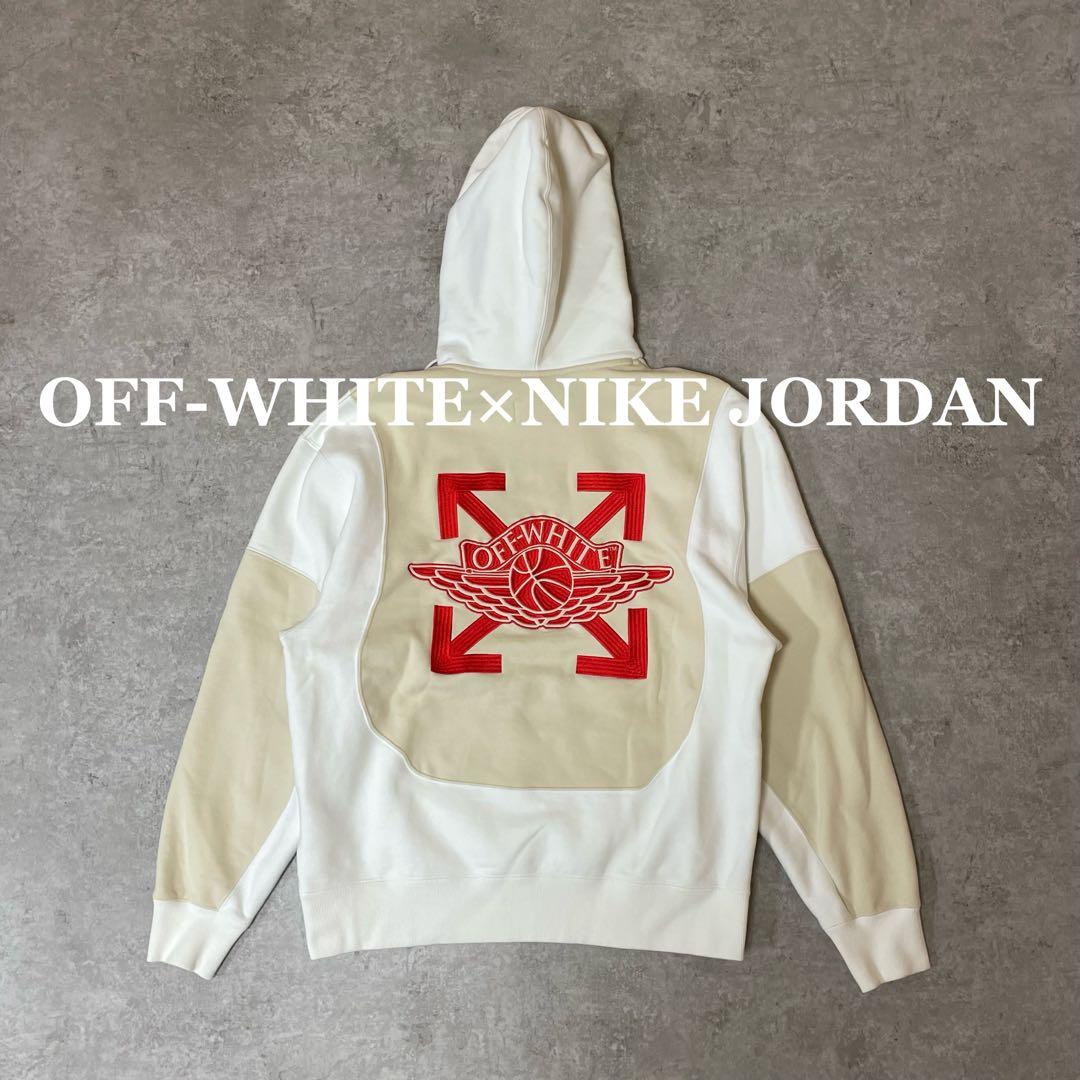 OFF-WHITE×NIKE JORDAN Hoodie XL White - メルカリ