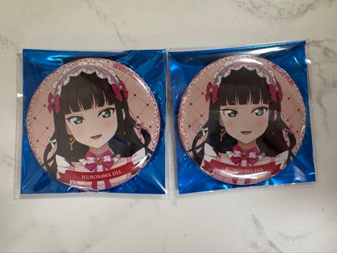 ラブライブ！ μ's×Aqours 缶バッジ2点 黒澤ダイヤ - メルカリ