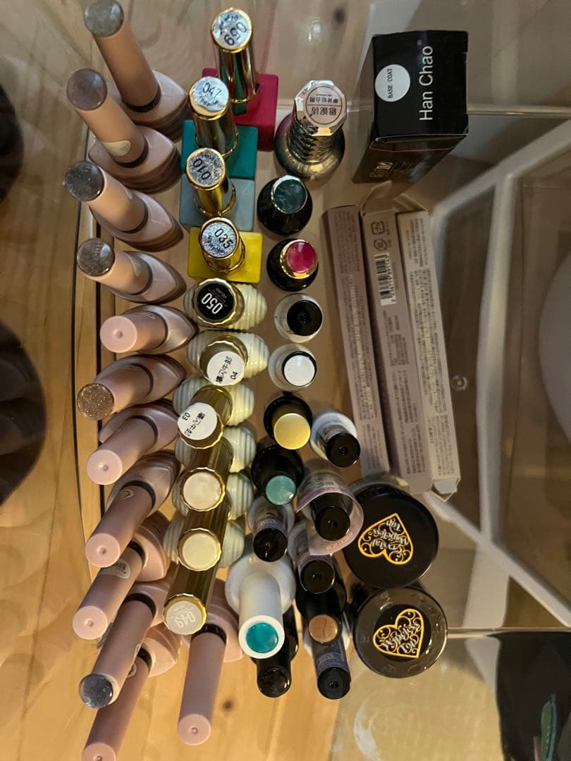 カラー　トップ　ベース　ジェルセット　40個　ポリジェル　チップ　ネイルブラシ