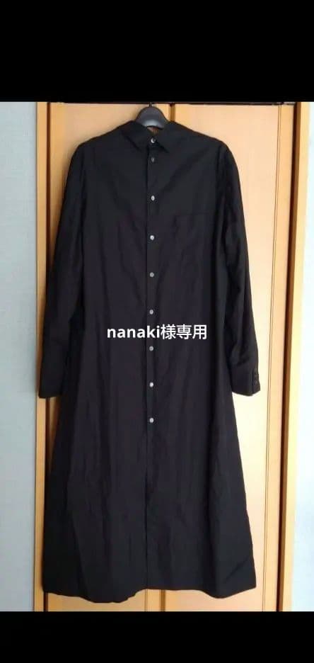 COMME des GARCONS HOMME PLUS ロングシャツ ブラック