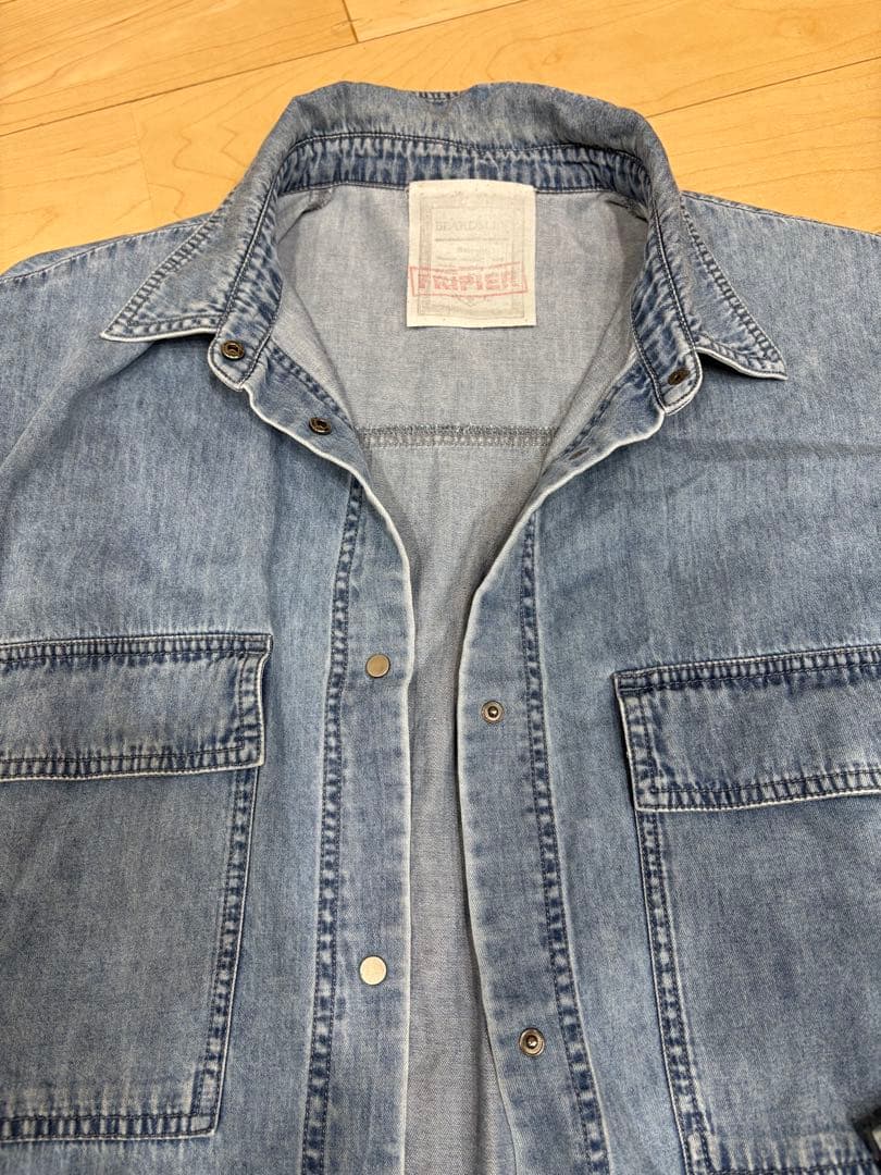 ハーレー純正 美品BEARDSLEYビアズリーFRIPIER ライトデニム