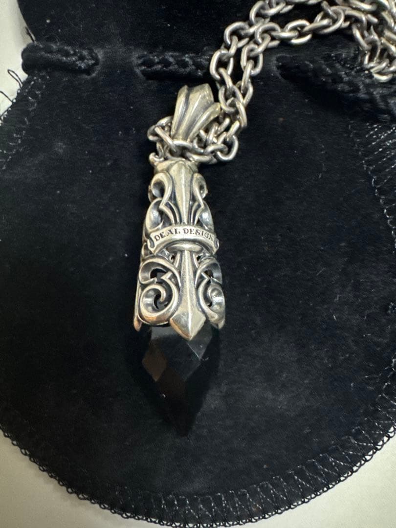 DEAL DESIGN ブラッククリスタル ネックレス