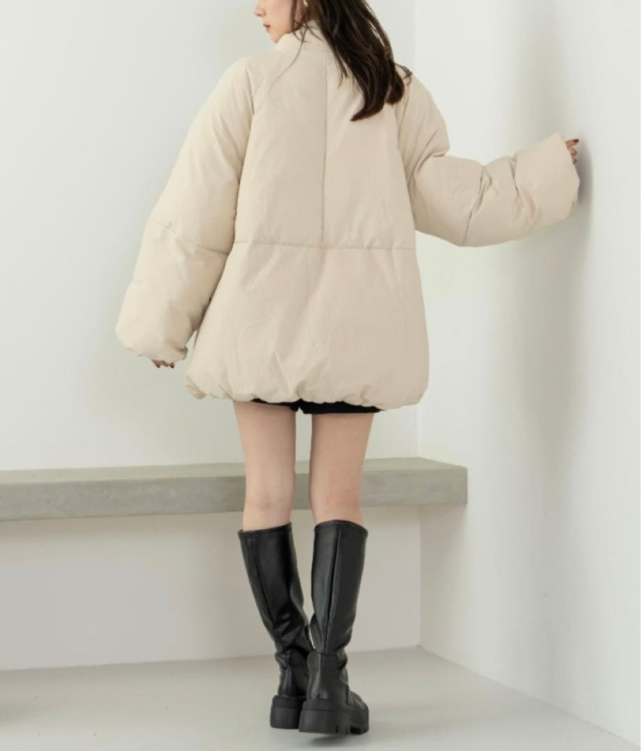 中綿リボンミドルコート/hinari - メルカリ