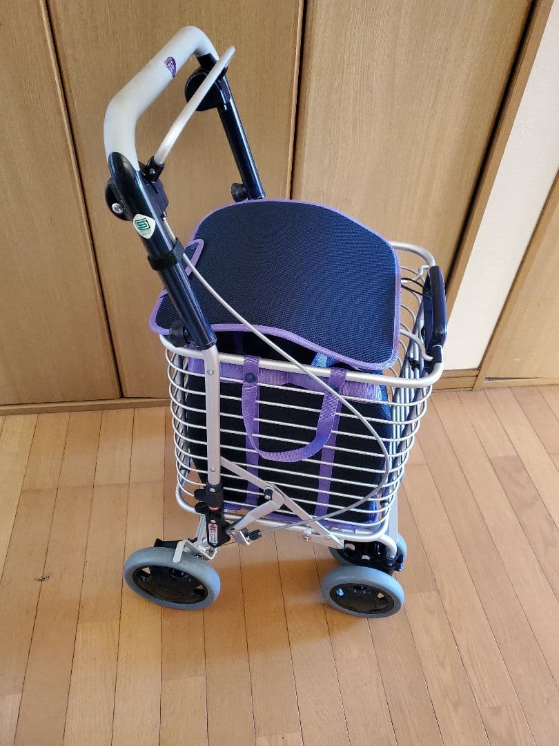 W Japan 折りたたみ式カート 紫青