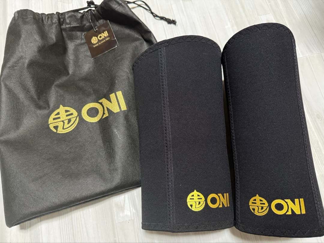 新品未使用【S級】ONIニースリーブPRO IPF公認　鬼プロ　Lサイズ