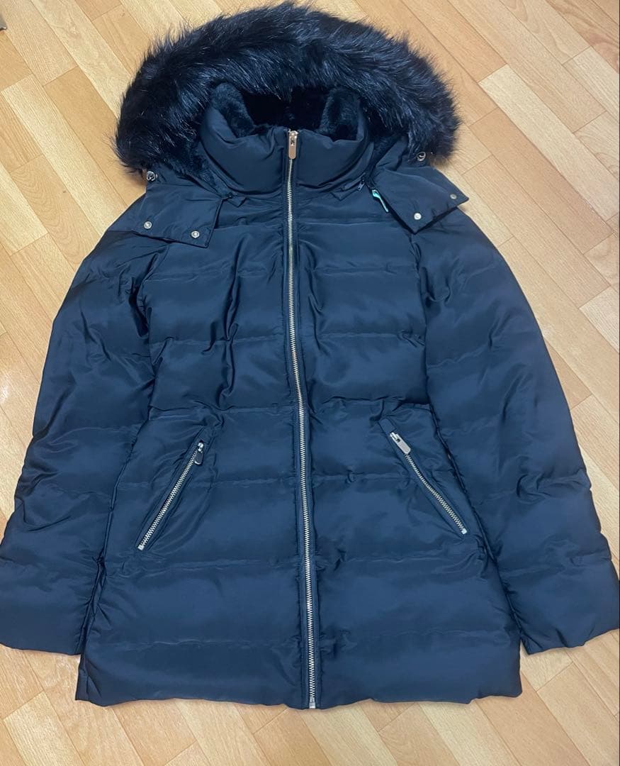 ZARA セミロング丈ファー付きダウン