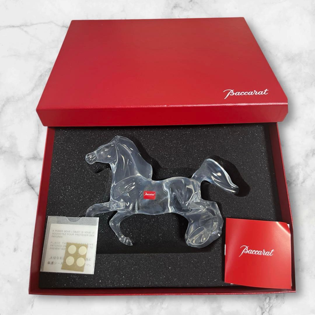 Baccarat バカラ クリスタル ホース 馬 オブジェ 置物
