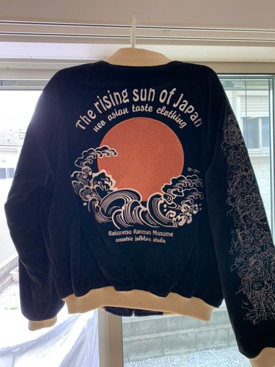 エフ商会 爆燗 スカジャン リバーシブル 刺繍スカジャン テッドマン