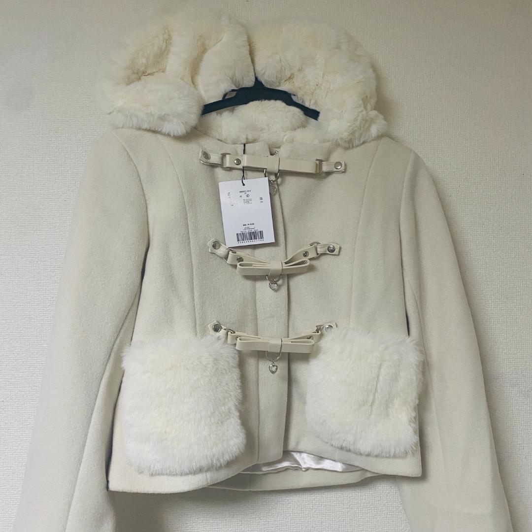 新品未使用　michellMacaron ミシェルマカロン ショートコート 白