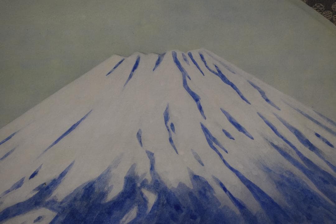 【真作】高木冨三/富士山図/円窓/富士精光/掛軸☆宝船☆Z-559