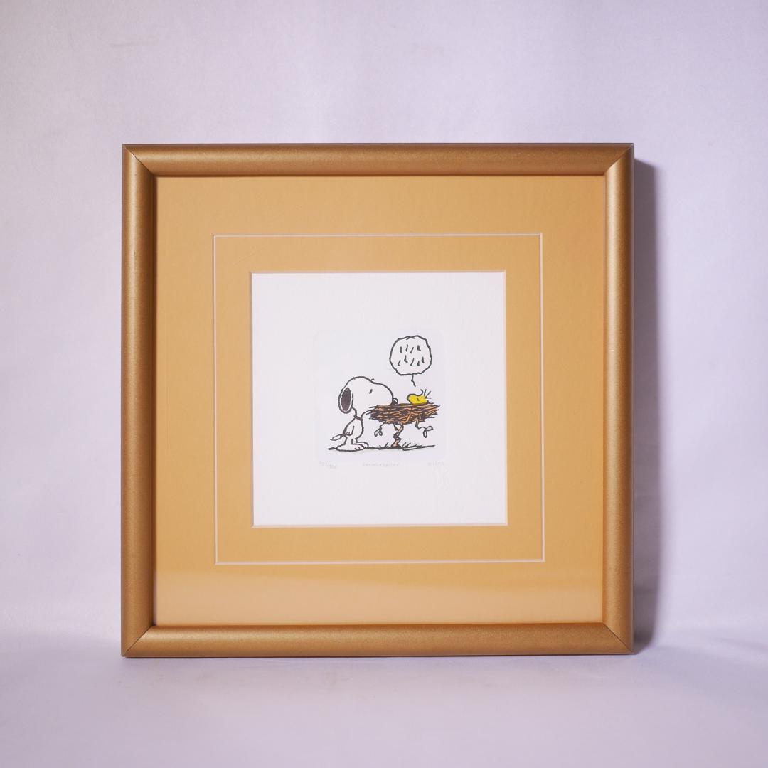 スヌーピー エッチング 世界限定500枚 451/500 スモールサイズ