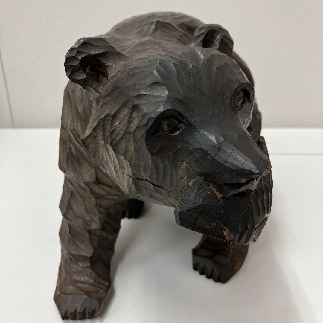 木彫り 熊 北海道アイヌ 伝統工芸品 - メルカリ
