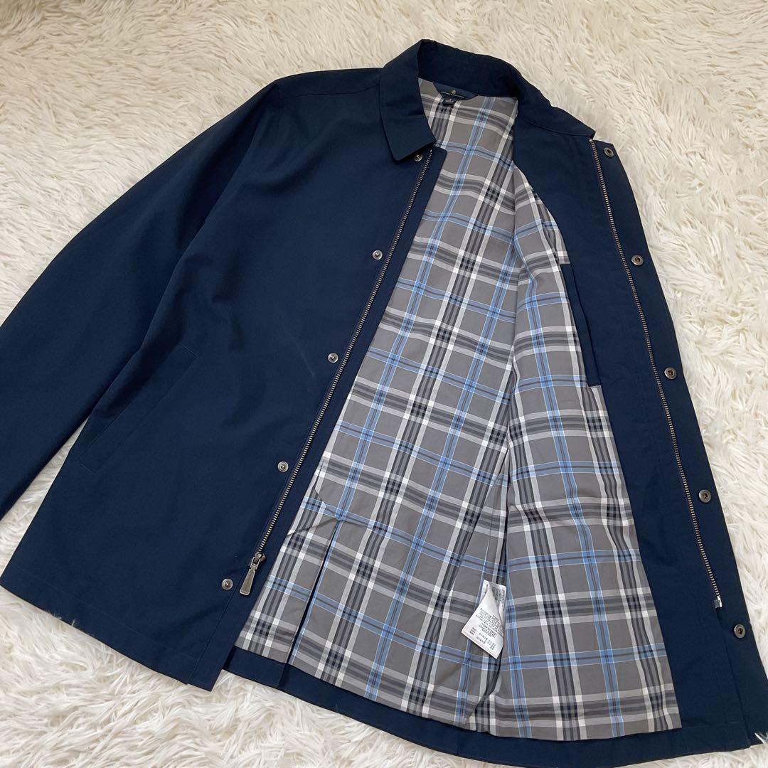 美品♪ブルックスブラザーズ コート ジャケット ネイビー Mサイズ　裏地チェック