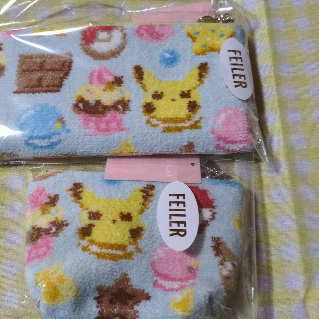 ロ*丼様 FEILER ポケモン　コラボポーチ2点セット