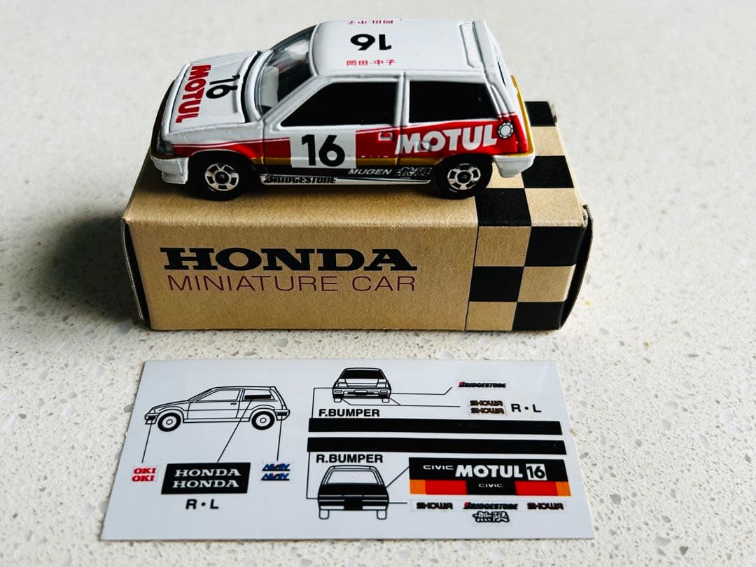 日本製　トミカ　ホンダシビック　無限　CIVIC MOTUL HM21