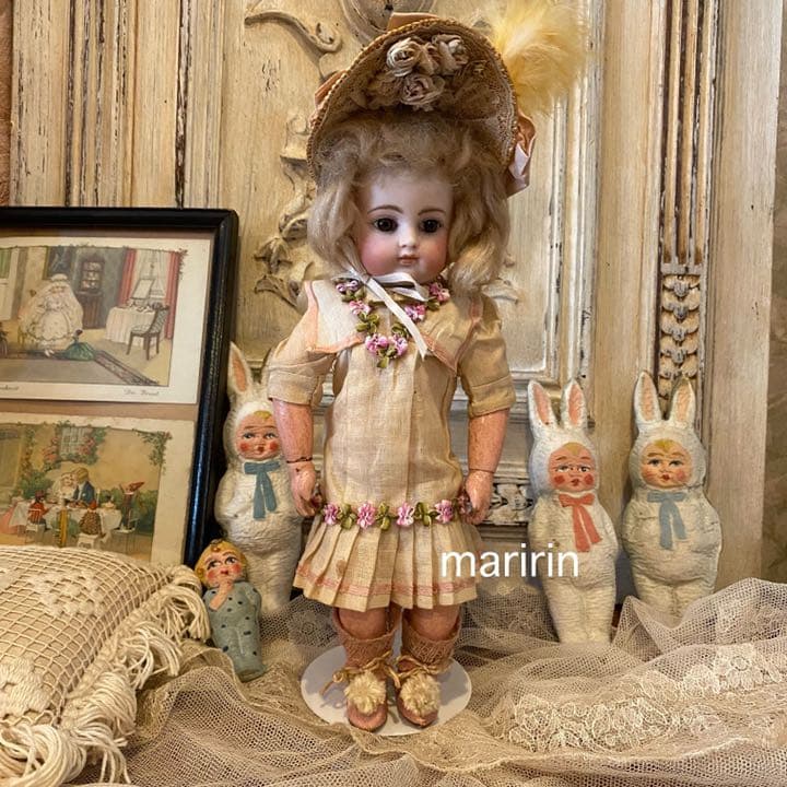 フランスアンティーク ビスクドール ゴーチェ ブロックレター - メルカリ