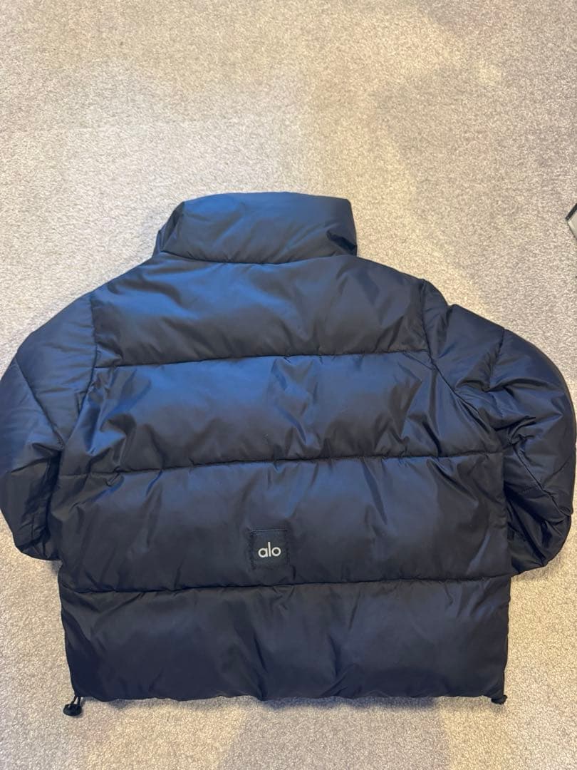 alo 黒 ダウンジャケット XS - メルカリ