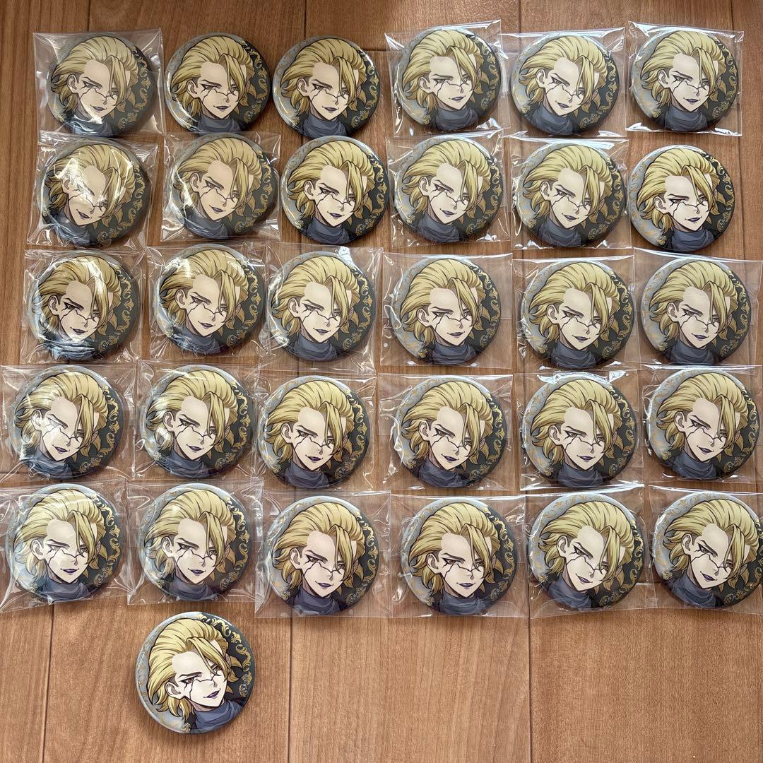 スタンリー①　缶バッジ　ブラックスーツ　ジャンプフェスタ　Dr.STONE ジャンプフェスタ2026】TVアニメ『Dr.STONE』の先行通販スタート