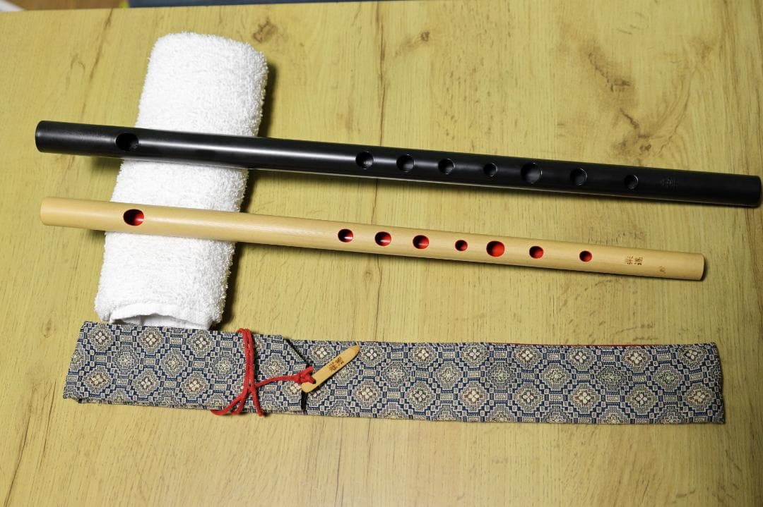 篠笛　ドレミ調　楽遂8本調子、立平　環6本調子セット