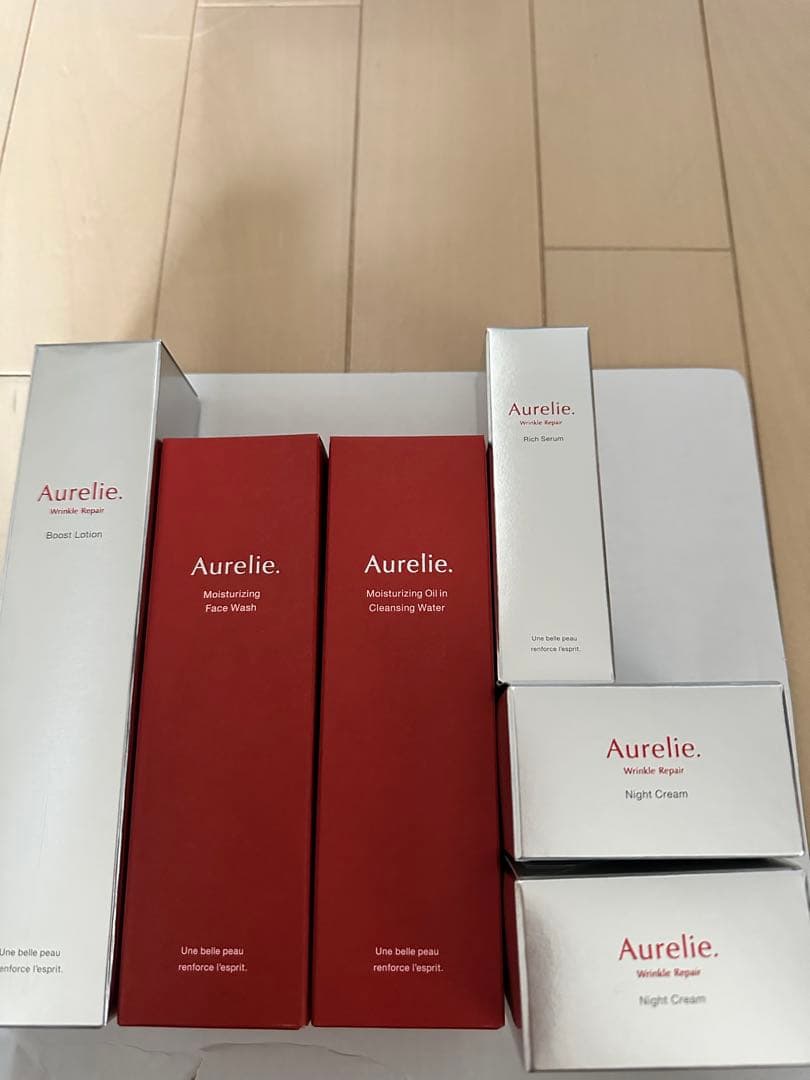 オレリー プレミアムエイジング集中ケアコース5点＋ナイトクリーム