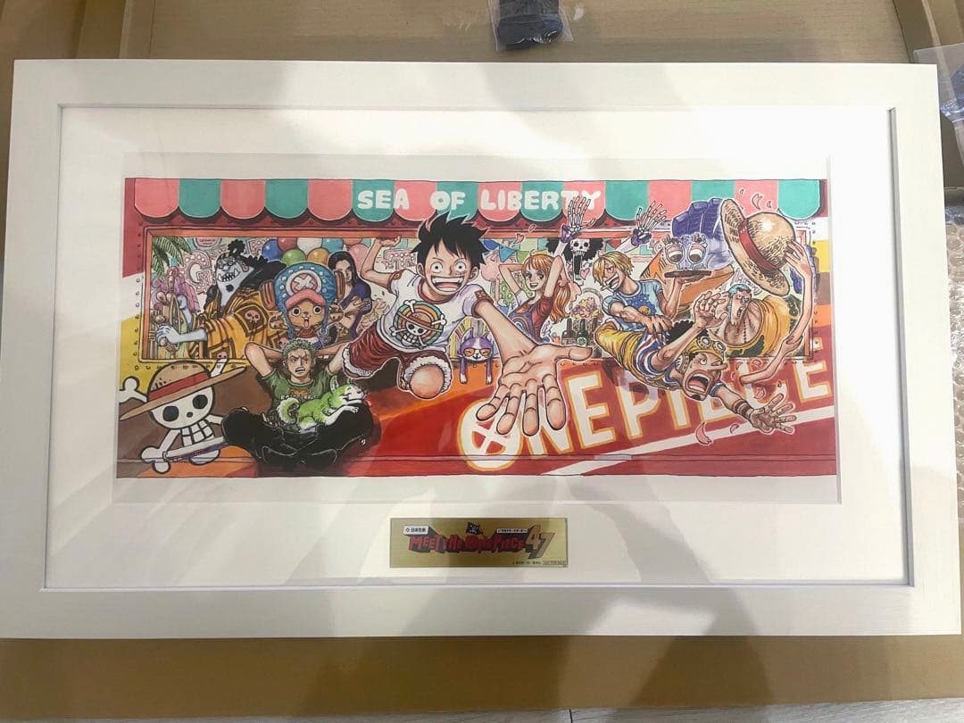 ワンピース　ONE PIECE 額装高精細複製原画　日本生命　当選　再出品 日本生命/ニッセイ/キャンペーン/ONE PIECE/ワンピース/額装高精細複製