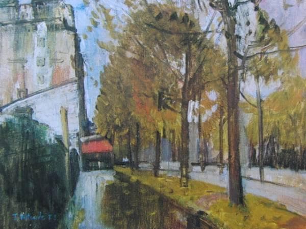 渡辺　武夫 、晩秋雨後（パリ、フルバールショルダン）、希少な額装用画集より ITEM | Sadao Watanabe STORE